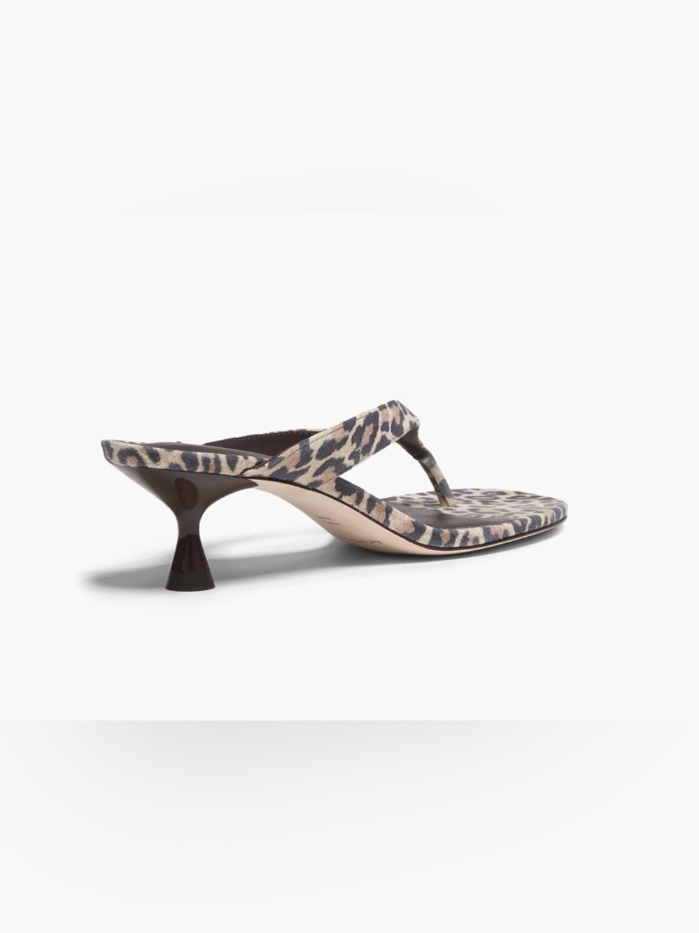 Reformation Sophie  Leopard-Print Suede Sandals 7.5 Brand New - Picture 8 of 14